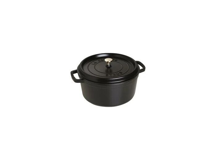 Cocotte ronde 28 cm Noir mat