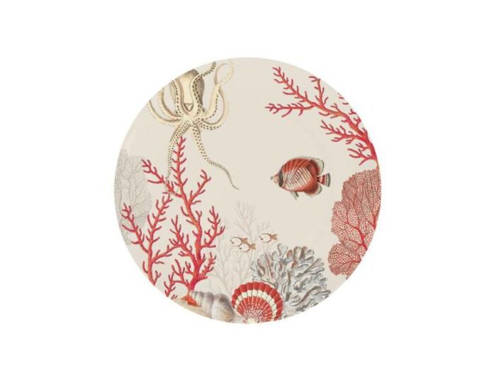 CORAL REEF Assiette dessert 19cm Octopus