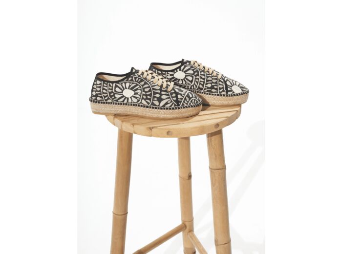 Espadrilles marguerite noir