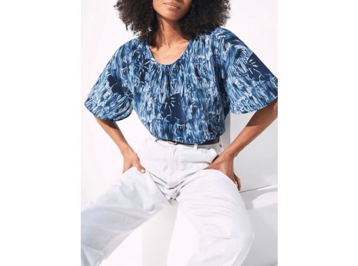 Blouse bleu de prusse