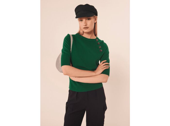 Pull Pastelle-vert en laine