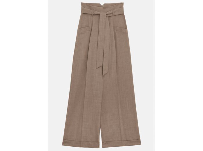 Pantalon Pyla-beige en flanelle