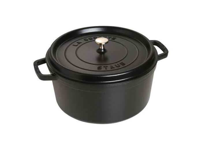 Cocotte ronde 30 cm Noir mat