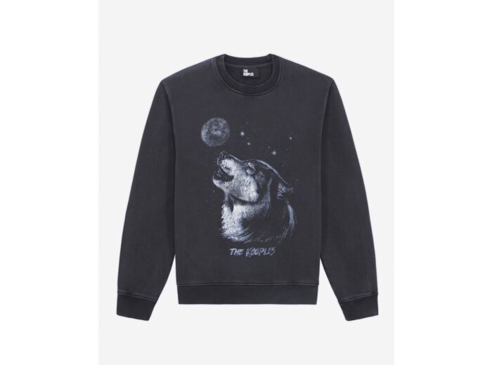 Sweat Wash Avec Print Loup