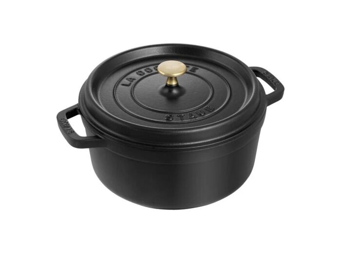 Cocotte ronde 24 cm Noir mat