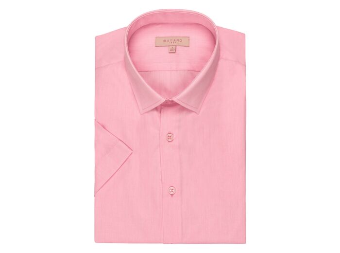 Chemise À Manches Courtes Rose