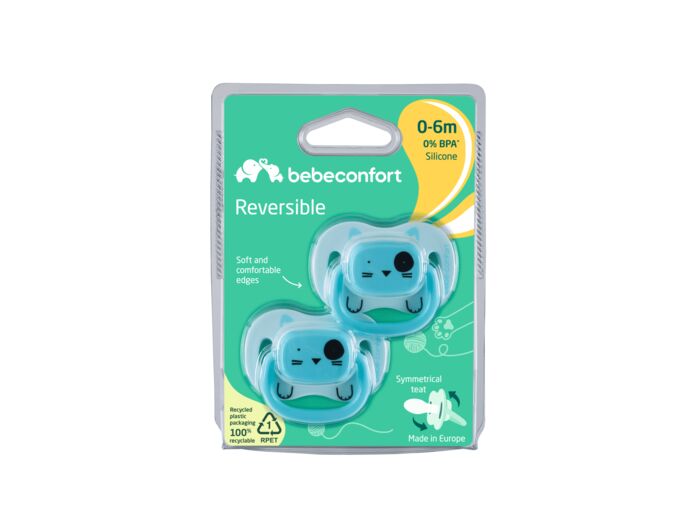 Bebeconfort sucettes silicone reversibles 0-6 mois X2