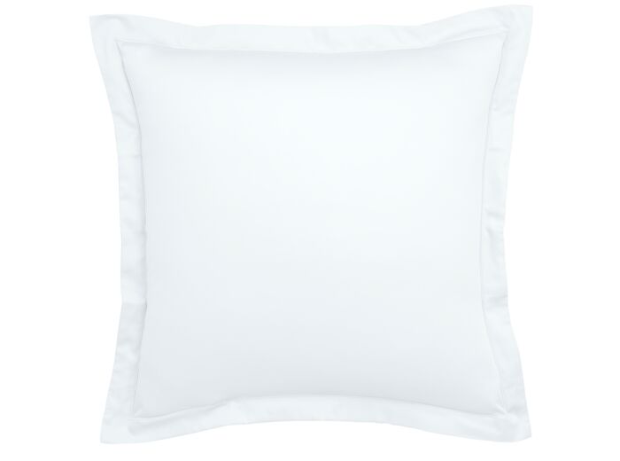 Taie d'oreiller Partition Satin de coton Coloris Blanc