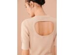 Pull Pierrina-beige en coton extrafin