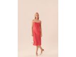 Robe Reany-rose en crêpe envers satin