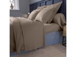 Housse de couette Partition Satin de coton Coloris Taupe