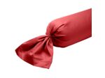 Taie de traversin Partition Satin de coton Coloris Rouge