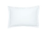 Taie d'oreiller Partition Satin de coton Coloris Blanc