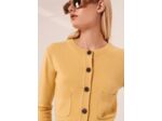 Gilet Gyslain-jaune en laine