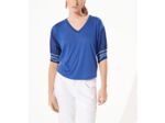 T-shirt bleu indigo