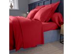 Taie de traversin Partition Satin de coton Coloris Rouge