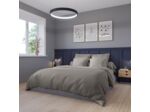 Housse de couette Partition Satin de coton Coloris Gris