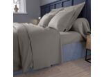 Housse de couette Partition Satin de coton Coloris Gris