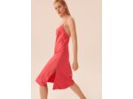 Robe Reany-rose en crêpe envers satin