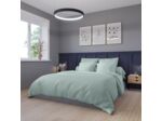 Housse de couette Partition Satin de coton Coloris Menthe