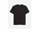 T-Shirt Noir Avec Broderie Fleur