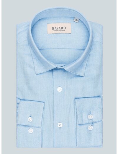 Chemise Bleu Ciel En Flanelle