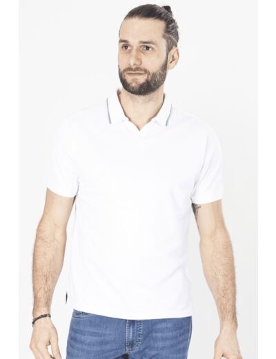 Polo Blanc En Coton