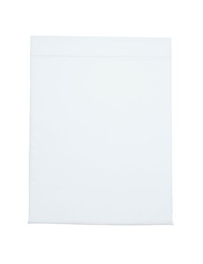 Drap plat Partition Satin de coton Coloris Blanc