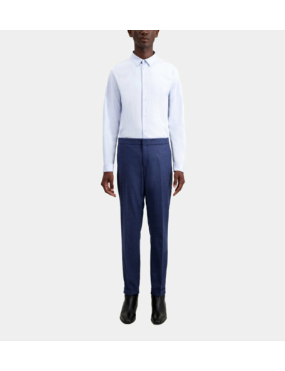 Pantalon De Costume Semi-Elastique En Flanelle blue