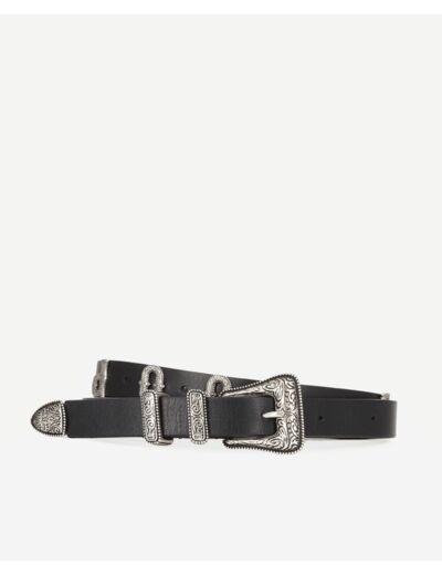 Ceinture En Cuir Avec Les Rivets The Kooples