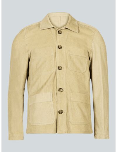 Veste De Travail En Velours Beige Becker