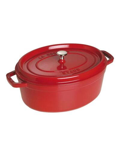 Cocotte ovale 33 cm Cerise