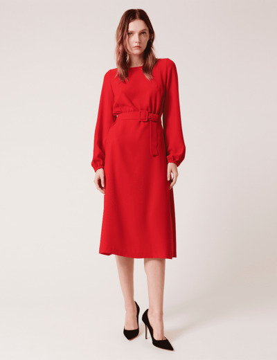 Robe Ryllya Rouge en Polyester