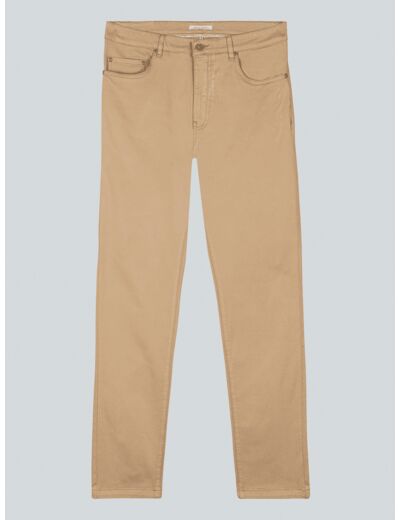 Pantalon 5 Poches Beige