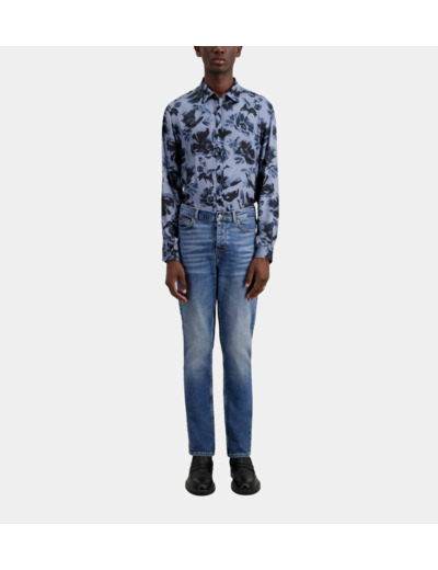 Jean Bleu Foncé Slim blue denim