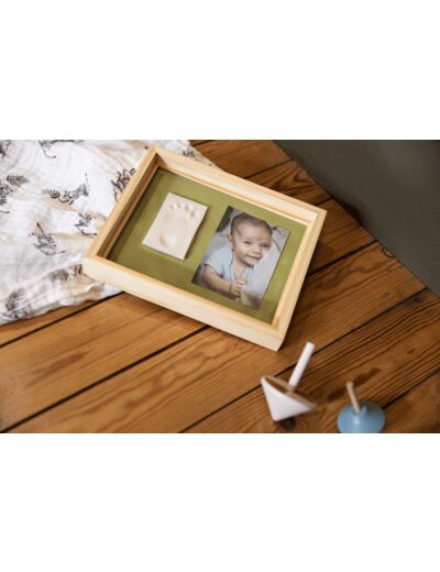 Baby Art Cadre photo avec empreinte en plâtre Pure Frame Wood