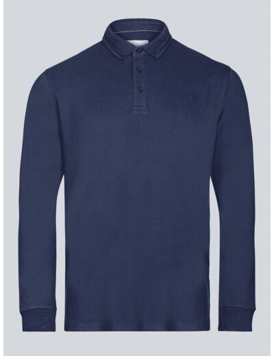 Polo Manches Longues Marine Basic