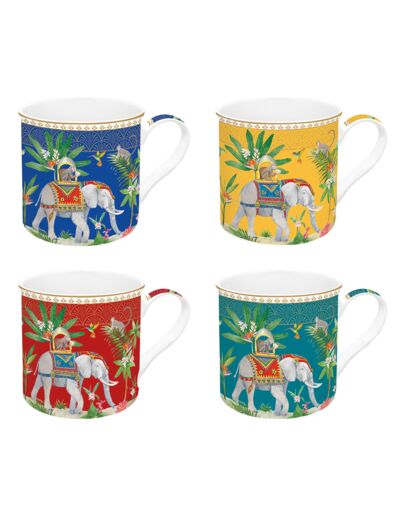 MARAJAH Coffret 4 mugs 30cl