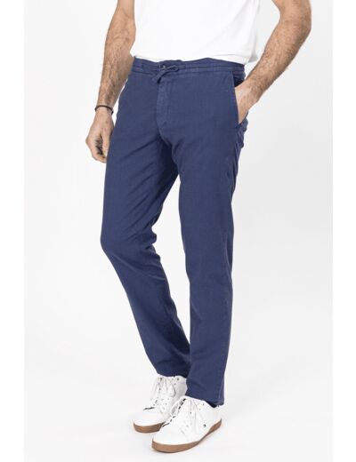 Pantalon Avec Cordon Indigo