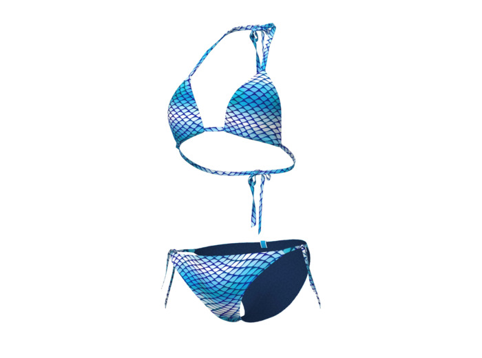 Maillot de bain 2 pièces triangle arena Water Print String pour femmes