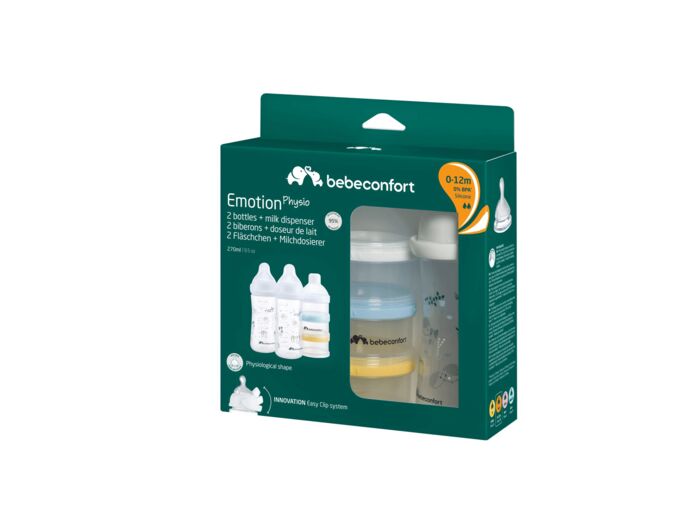 Lot de 2 biberons 270 ml et doseur de lait