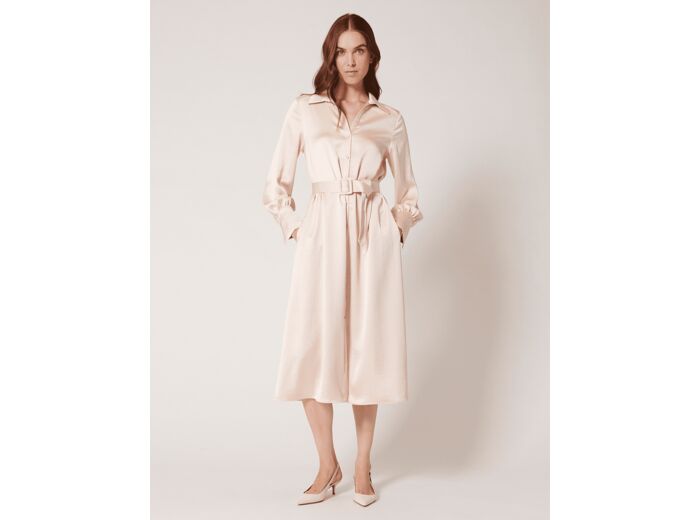 Robe Ralistea Robe chemise ceinturée champagne