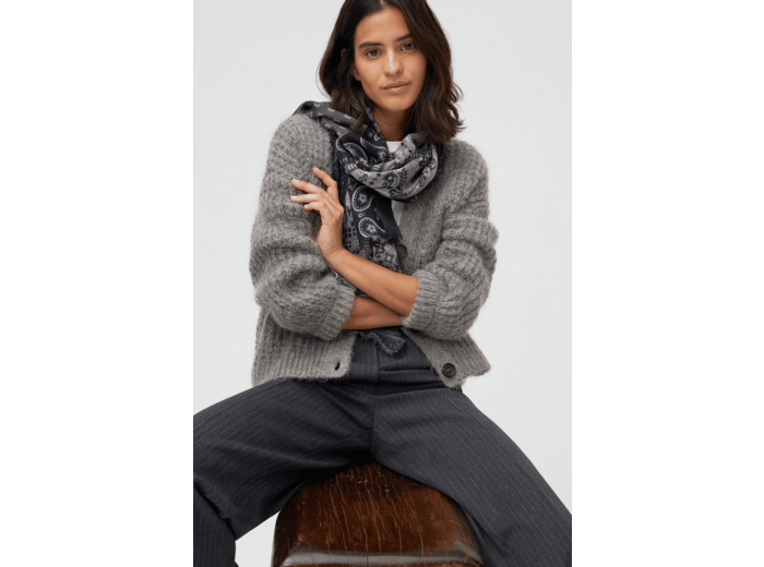 Gilet tout doux en laine et mohair - NAO