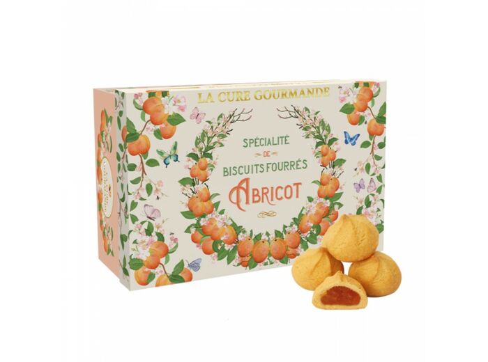 Coffret Carton Biscuits Fourres Abricot