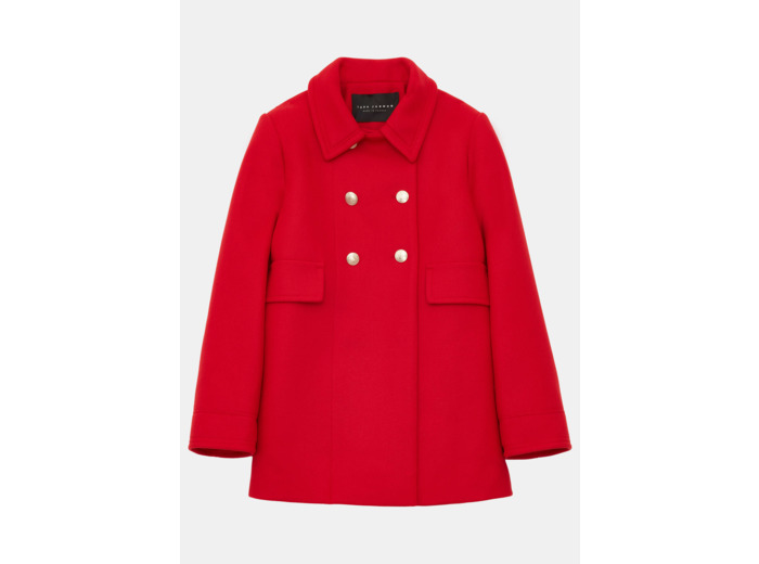 Manteau Marc Rouge en Laine