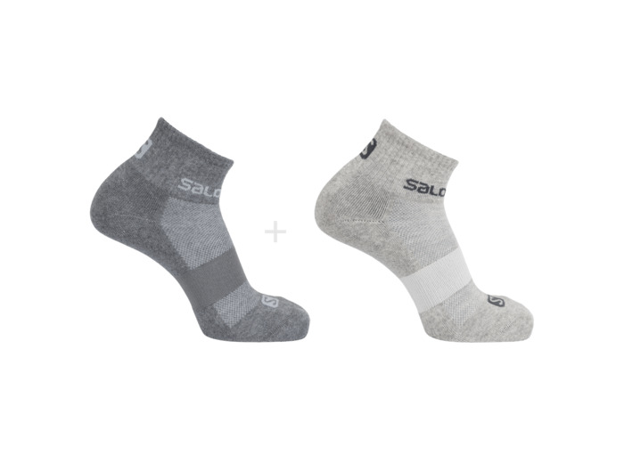 Evasion Ankle 2-Pack Light Grey Heather Medium Grey Heat