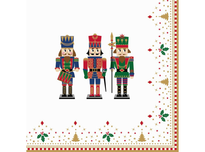 NUTCRACKER 20 Serviettes 33X33cm