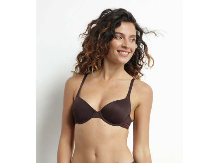 Soutien-gorge à coques noir pour fille Dim Invisible