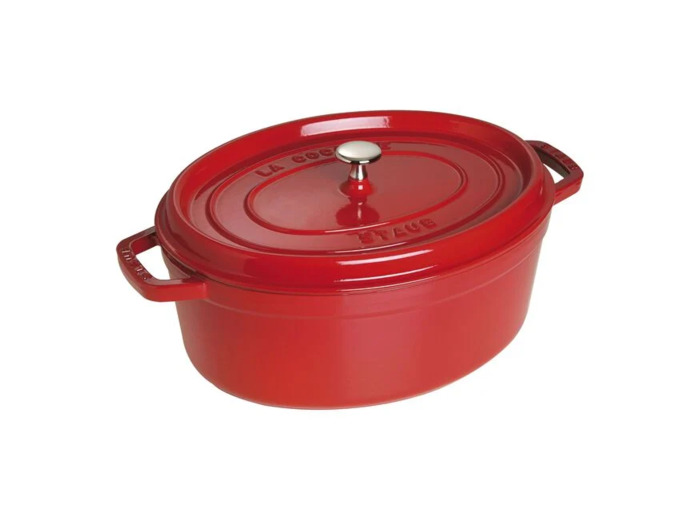 Cocotte ovale 31 cm Cerise