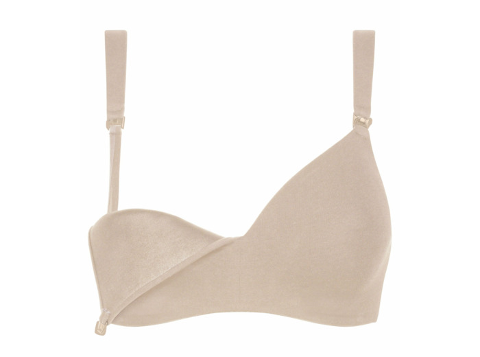 Soutien-gorge d’allaitement en jersey coton chair Dim Maternité